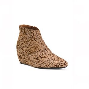 Band Of The Free Laurel Haircalf Booties Cheetah Print Design Women’s Size 7